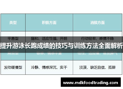 提升游泳长跑成绩的技巧与训练方法全面解析